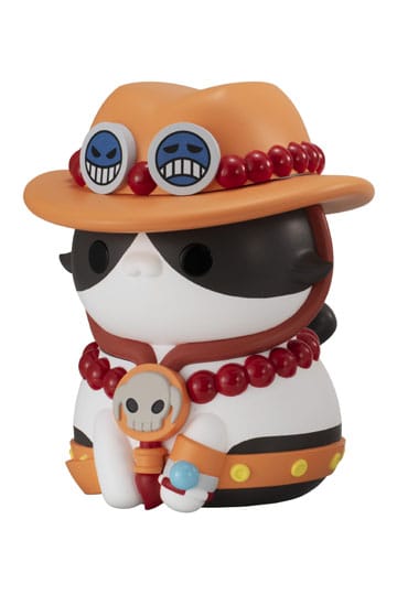 One Piece Mega Cat Project Nyanto! The Big Nyan Piece Series Trading Figure Portgas D. Ace 10 cm