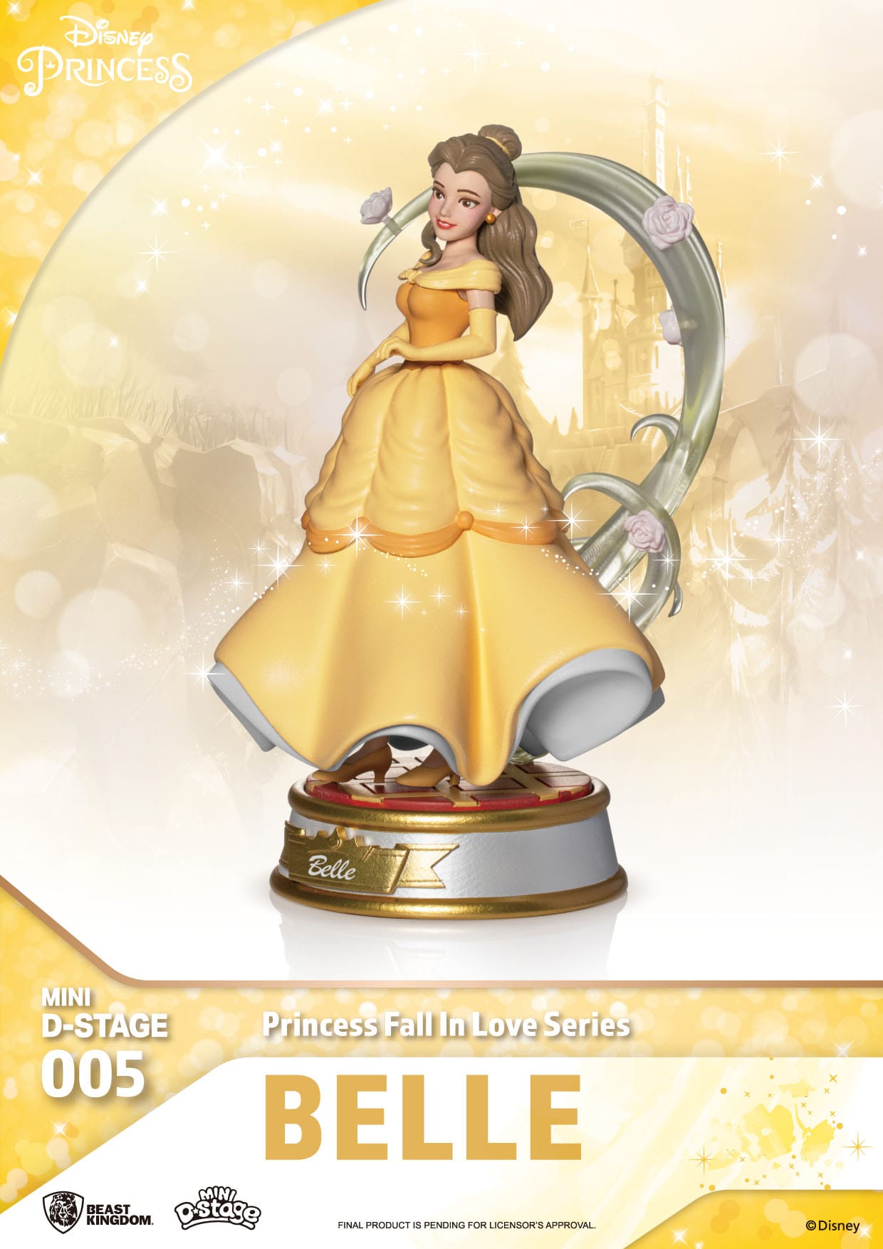 Disney Mini Diorama Stage Statues Princess Fall In Love Series 12 cm (RANDOM)