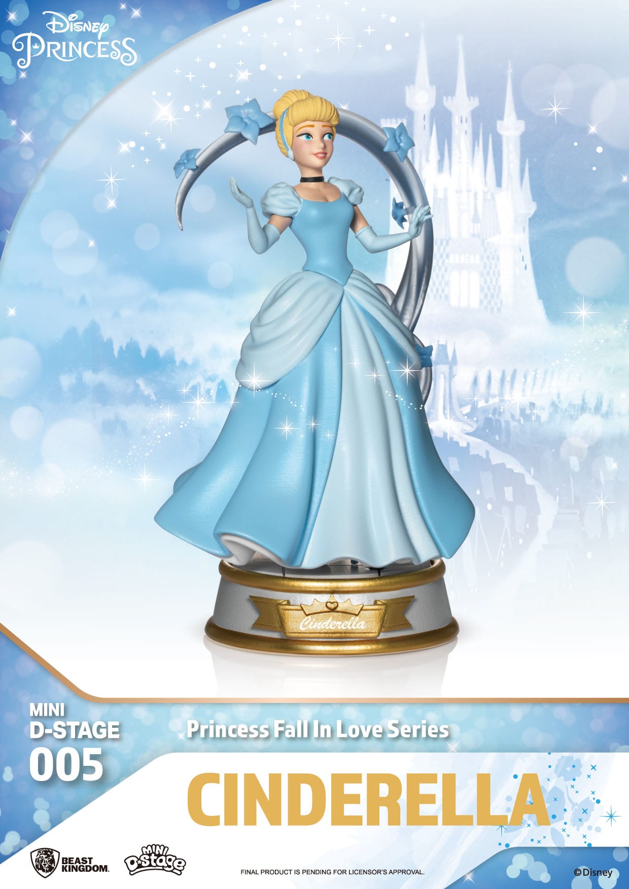 Disney Mini Diorama Stage Statues Princess Fall In Love Series 12 cm (RANDOM)