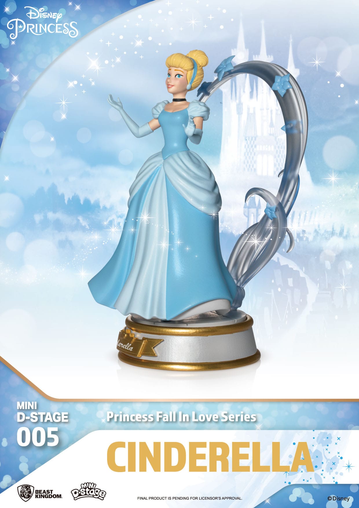 Disney Mini Diorama Stage Statues Princess Fall In Love Series 12 cm (RANDOM)