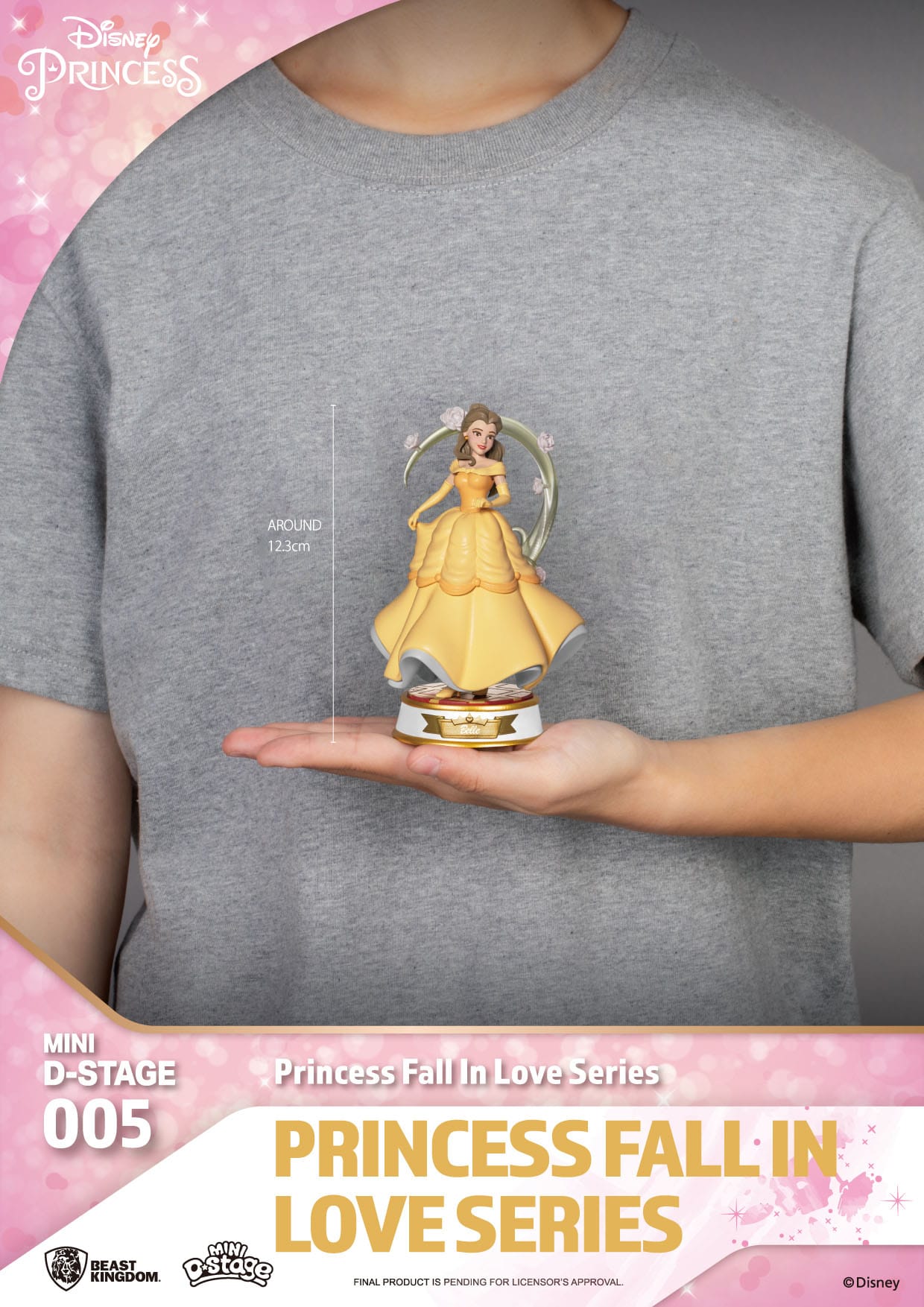 Disney Mini Diorama Stage Statues Princess Fall In Love Series 12 cm (RANDOM)