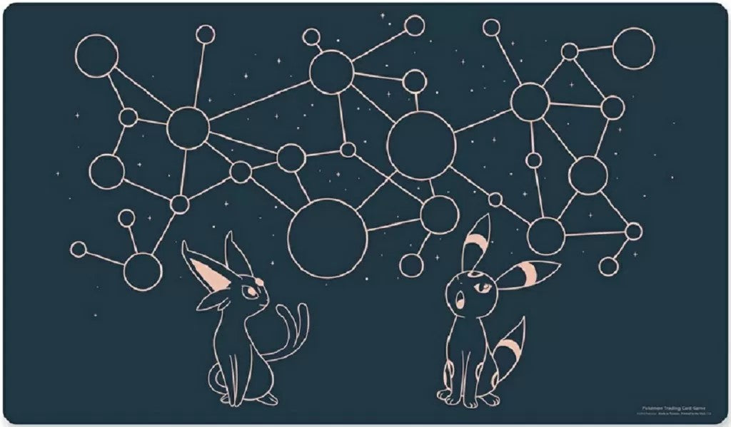 Pokémon Playmat TCG Espeon Umbreon Starry Constellation Pokemon Centre Official