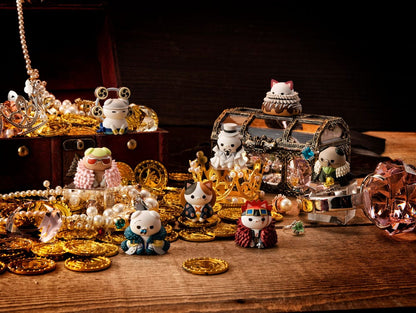 One Piece Mega Cat Project Trading Figure 8-Pack NyanPieceNyan! Ver. Luffy with Rivals 3 cm